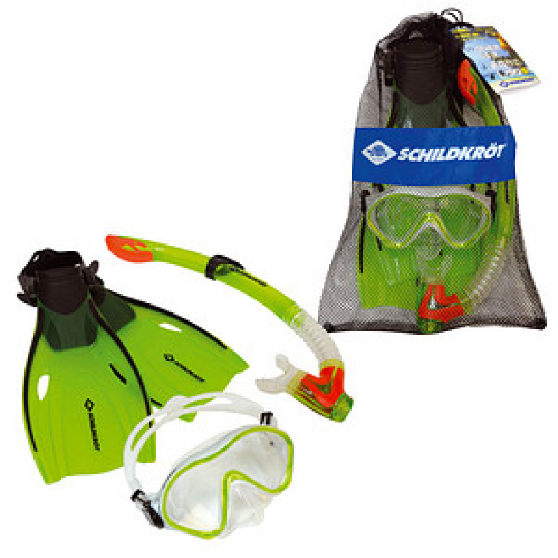 SCHILDKRÖT® Schnorchelset Junior Bermuda Gr. S/M grün, 1 St. – Bild 1 von 8