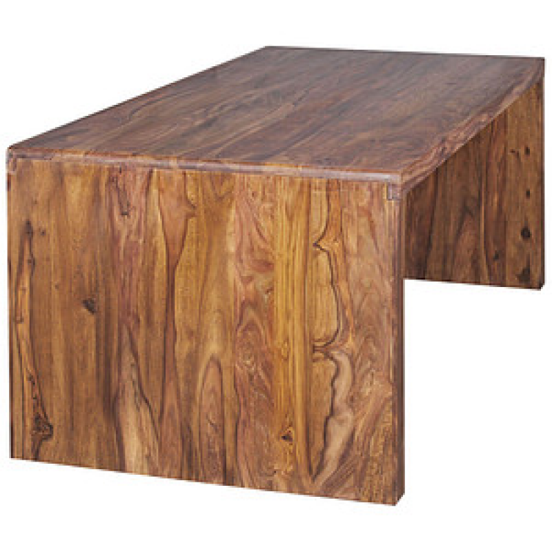 WOHNLING Schreibtisch braun rechteckig, Wangen-Gestell braun 180,0 x 90,0 cm – Bild 1 von 6