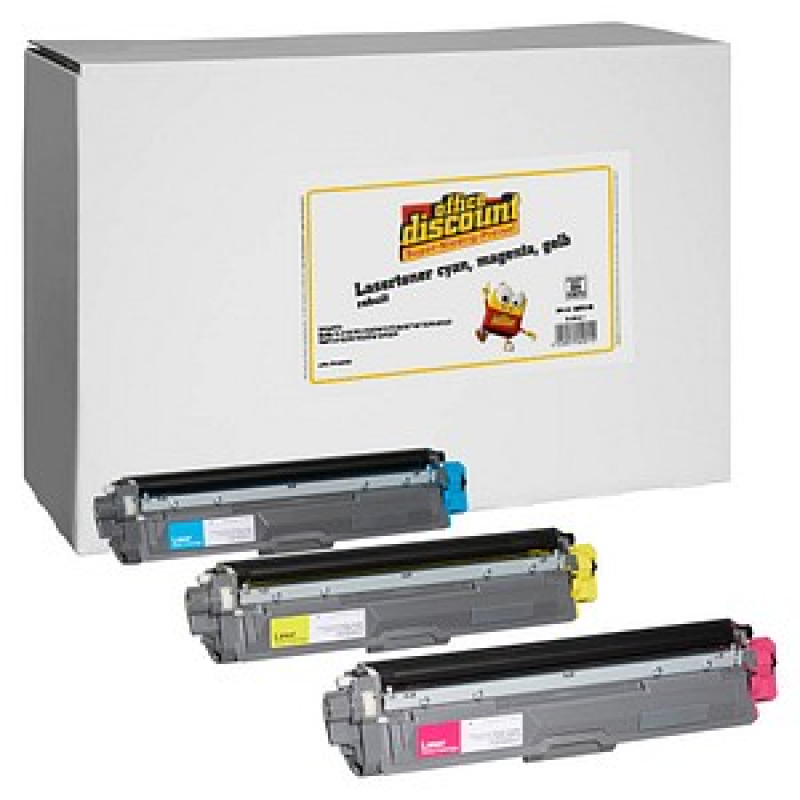 office discount cyan, magenta, gelb Toner kompatibel zu brother TN-246C/M/Y, 3er-Set – Bild 1 von 3