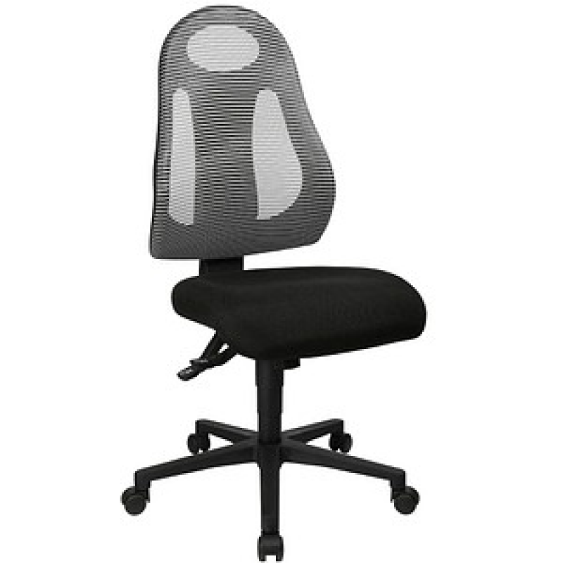 Topstar Bürostuhl Free Art, FR100 G208 Stoff grau, Gestell schwarz – Bild 1 von 6
