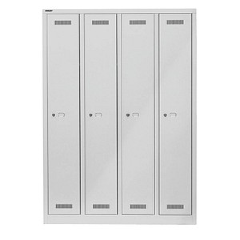 BISLEY Spind MonoBloc ML11Q1 lichtgrau ML11Q1645, 4 Schließfächer 118,3 x 50,0 x 170,0 cm – Bild 1 von 4