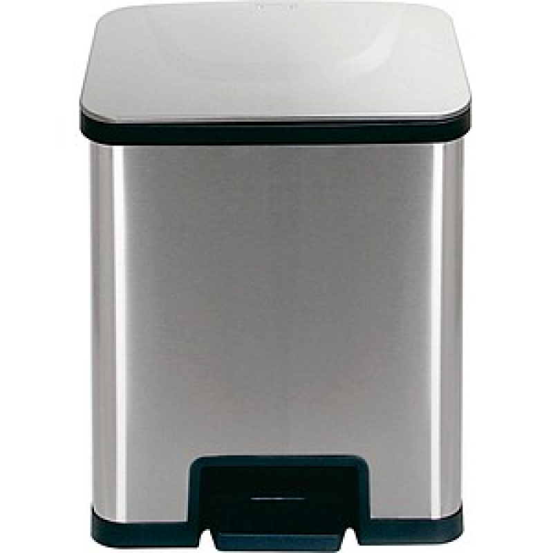 Echtwerk Powerstep Mülleimer 38,0 l edelstahl, schwarz, 1 St. – Bild 1 von 3