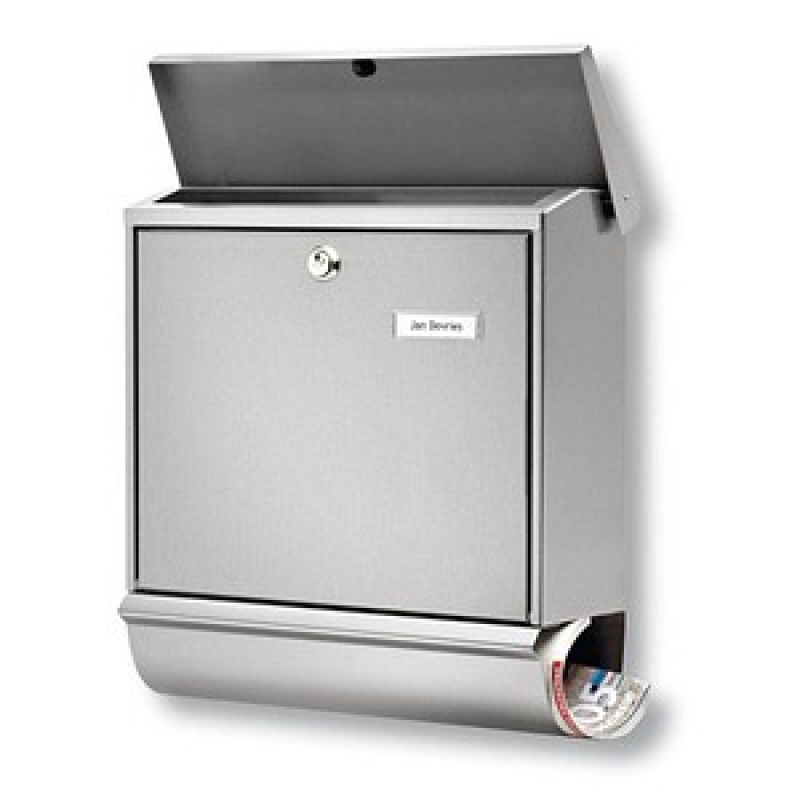 BURG WÄCHTER Briefkasten Comfort - Set 32680 silber – Bild 1 von 8