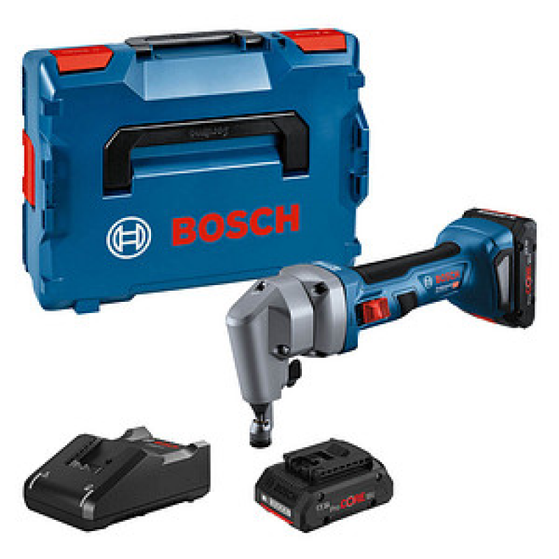 AKTION: BOSCH Professional GNA 18V-16 E Akku-Blechschere 18,0 V, mit 2 Akkus mit Prämie nach Registrierung – Bild 1 von 9