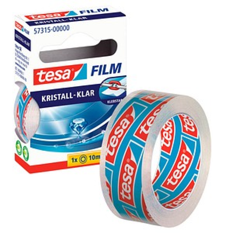 tesa KRISTALL-KLAR Klebefilm transparent 15,0 mm x 10,0 m 1 Rolle – Bild 1 von 11