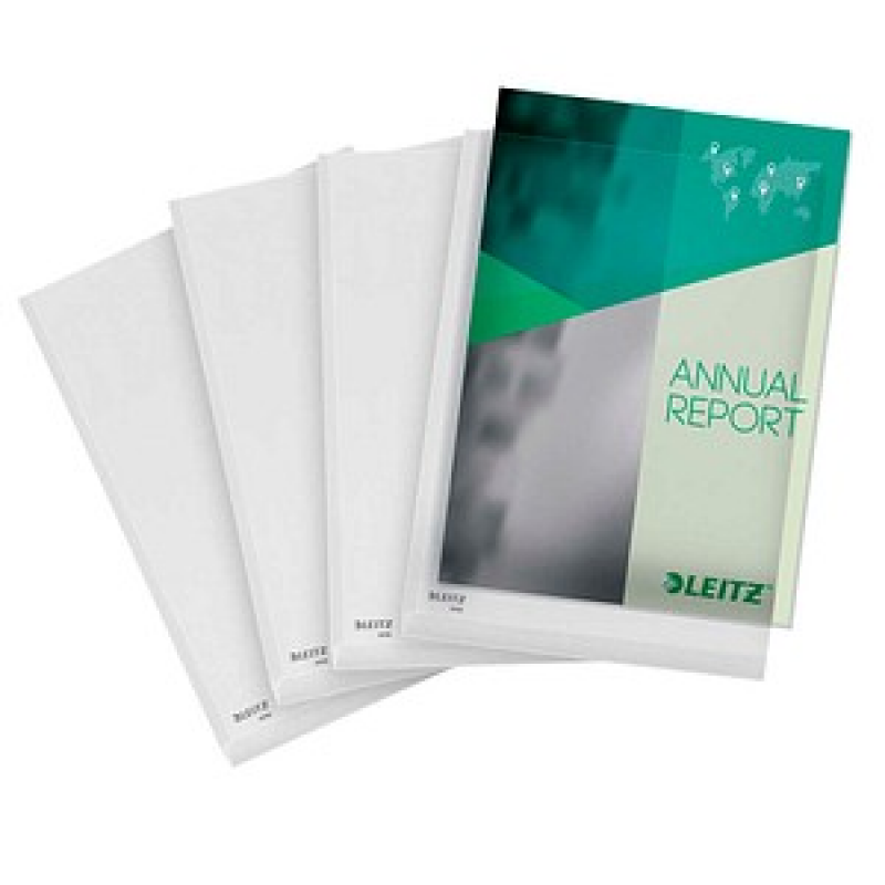 LEITZ Sichthüllen 4056 DIN A4 transparent genarbt 0,17 mm, 5 St. – Bild 1 von 7