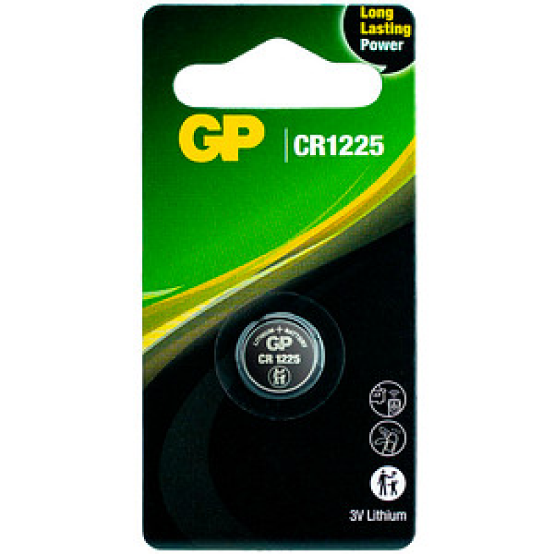 GP Knopfzelle CR1225 Lithium 3,0 V, 1 St. – Bild 1 von 7
