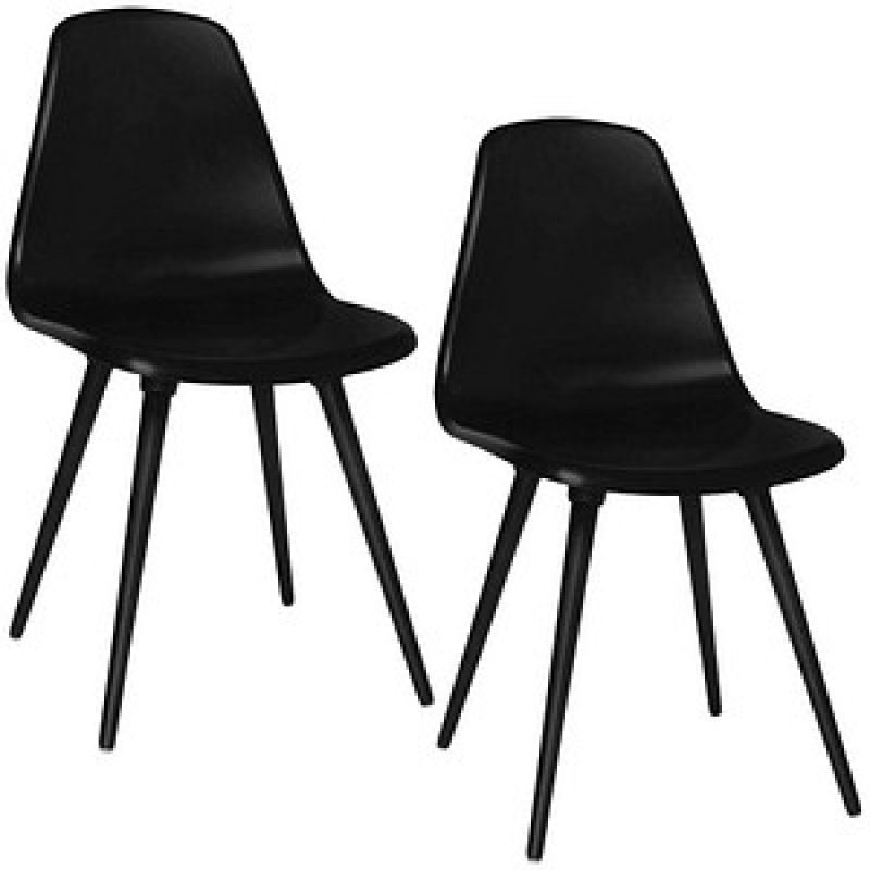 Topstar Schalenstühle T2020 FZ10SS-2 schwarz Kunststoff, 2 St. – Bild 1 von 8