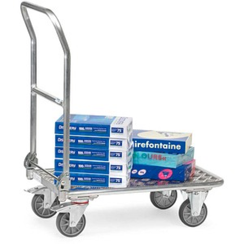 fetra Transportwagen klappbar Alu 1134 silber 62,0 x 99,5 x 96,5 cm bis 200,0 kg – Bild 1 von 2