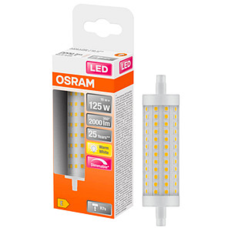 OSRAM LED-Lampe LINE R7s 118 R7S 15 W klar, 1 St. – Bild 1 von 3