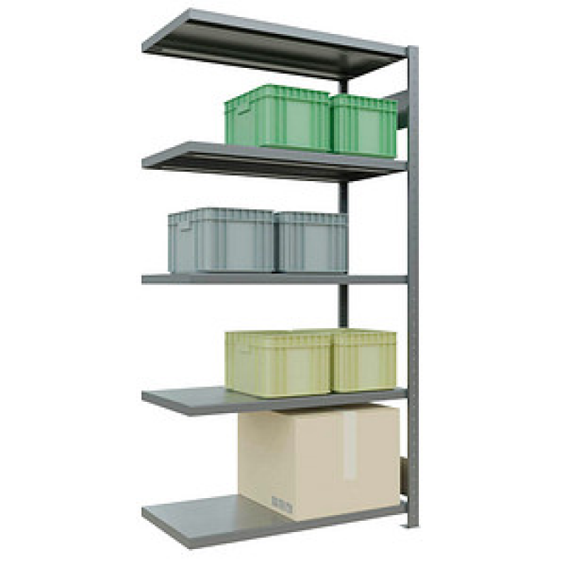 SCHULTE Anbau-Schwerlastregal MULTIplus 250 12955-LR silber 100,0 x 50,0 x 200,0 cm – Bild 1 von 8