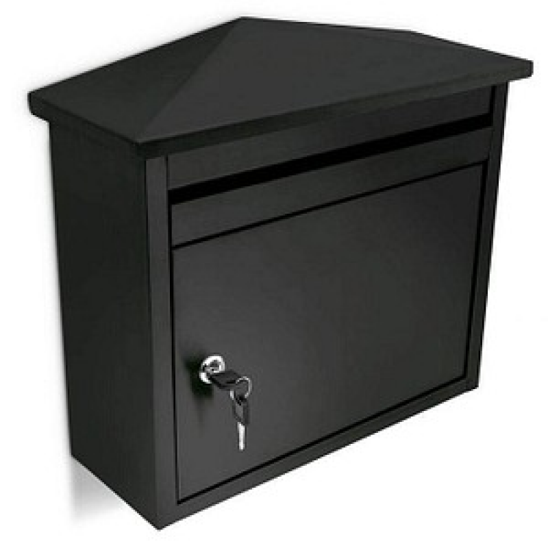 relaxdays Briefkasten 10018514_0 schwarz – Bild 1 von 8