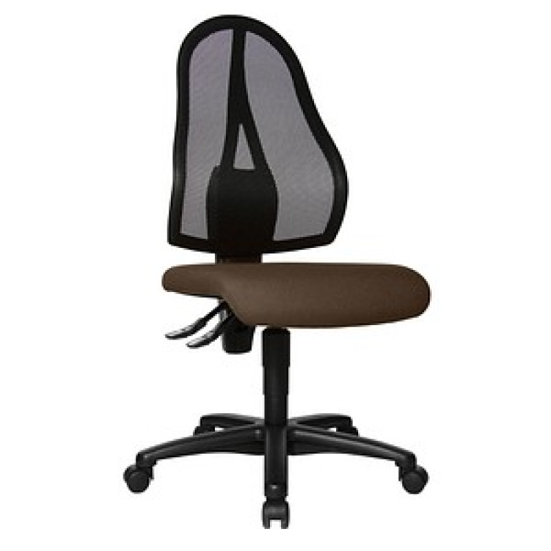 Topstar Bürostuhl Open Point P, OP100 G08 Stoff braun, Gestell schwarz – Bild 1 von 4