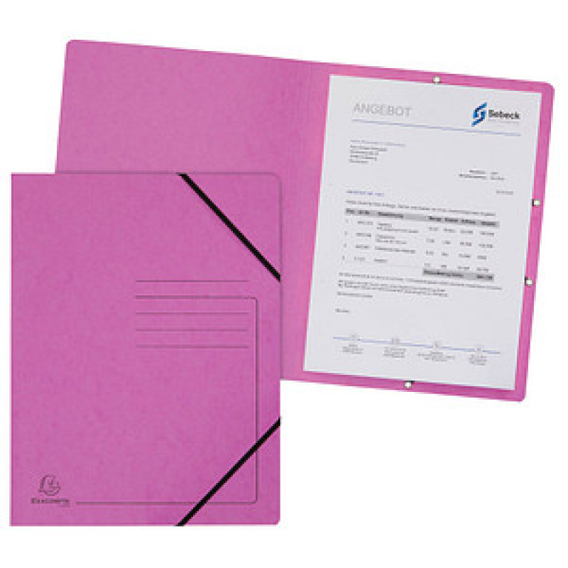 Exacompta Eckspanner DIN A4 pink, 5 St. – Bild 1 von 9