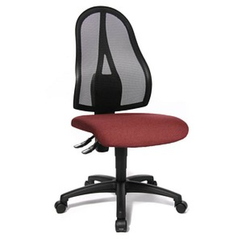 Topstar Bürostuhl Open Point P, OP100 G27 Stoff rot, Gestell schwarz – Bild 1 von 4
