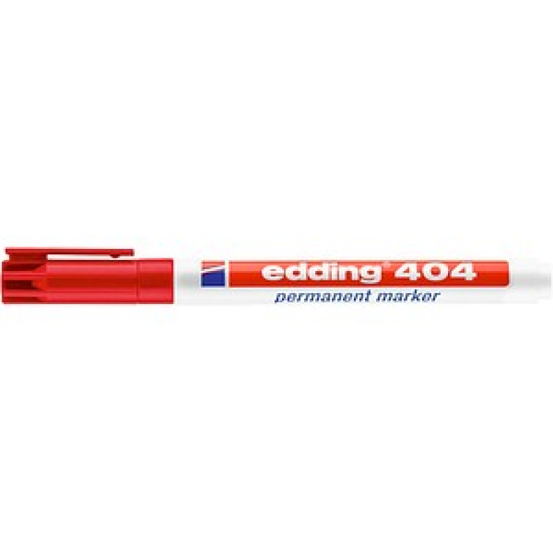 edding 404 Permanentmarker rot 0,75 mm, 1 St. – Bild 1 von 2