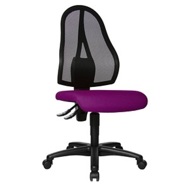 Topstar Bürostuhl Open Point P, OP100 G03 Stoff lila, Gestell schwarz – Bild 1 von 4