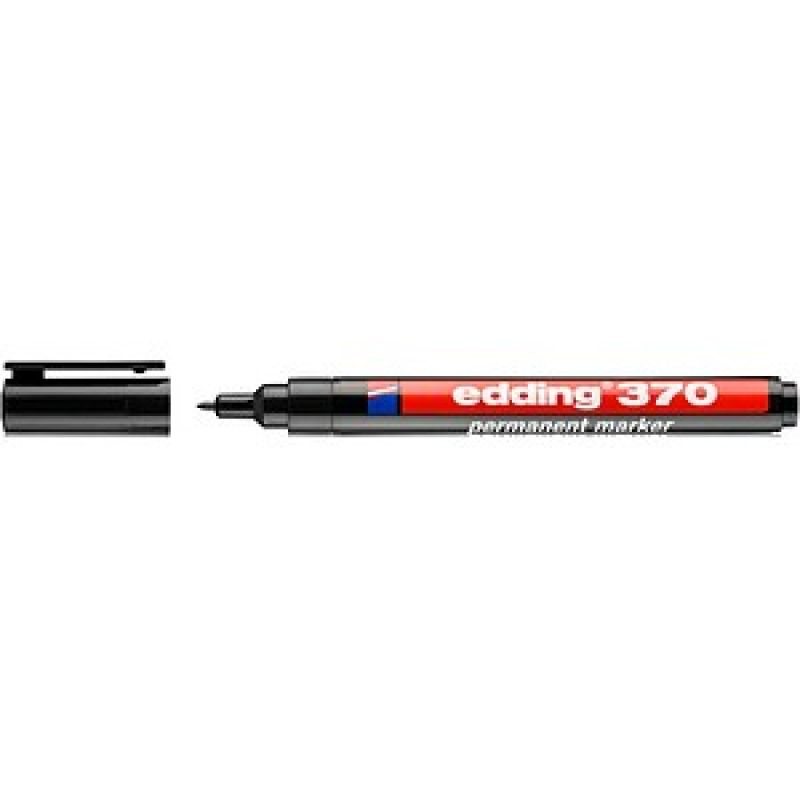 edding 370 Permanentmarker schwarz 1,0 mm, 1 St. – Bild 1 von 2