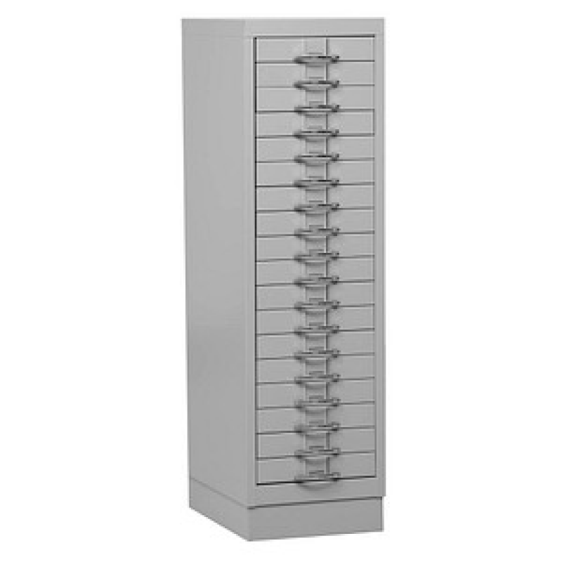 Gürkan Schubladenschrank lichtgrau 18 Schubladen 30,0 x 40,0 x 105,0 cm, 1 St. – Bild 1 von 4