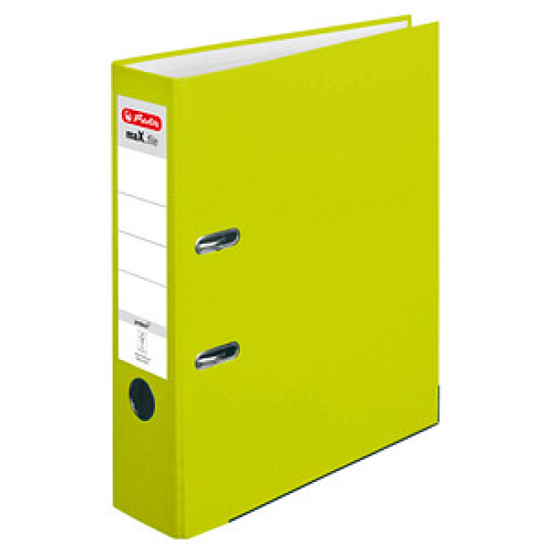 herlitz maX.file protect Ordner neon grün Kunststoff 8,0 cm DIN A4, 1 St.