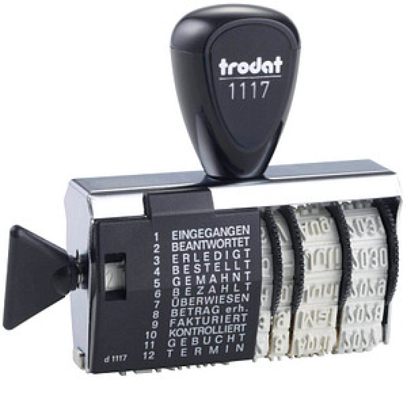 trodat Datumstempel mit Text Classic 1117 ohne Logo, 1 St. – Bild 1 von 3