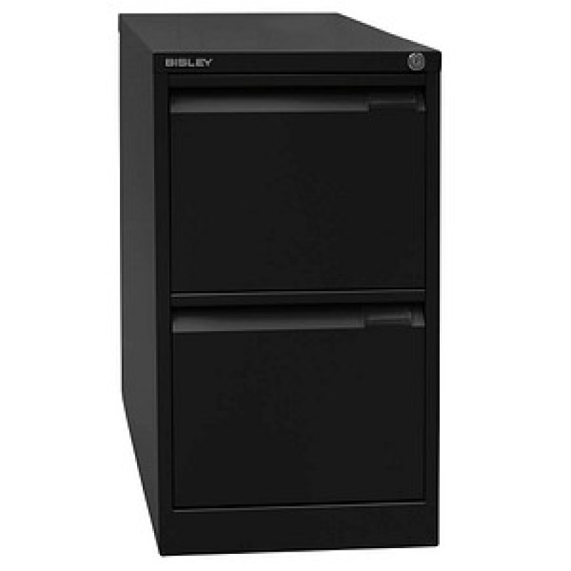 BISLEY Hängeregistraturschrank schwarz 2 Schubladen 41,3 x 62,2 x 71,1 cm, 1 St. – Bild 1 von 7