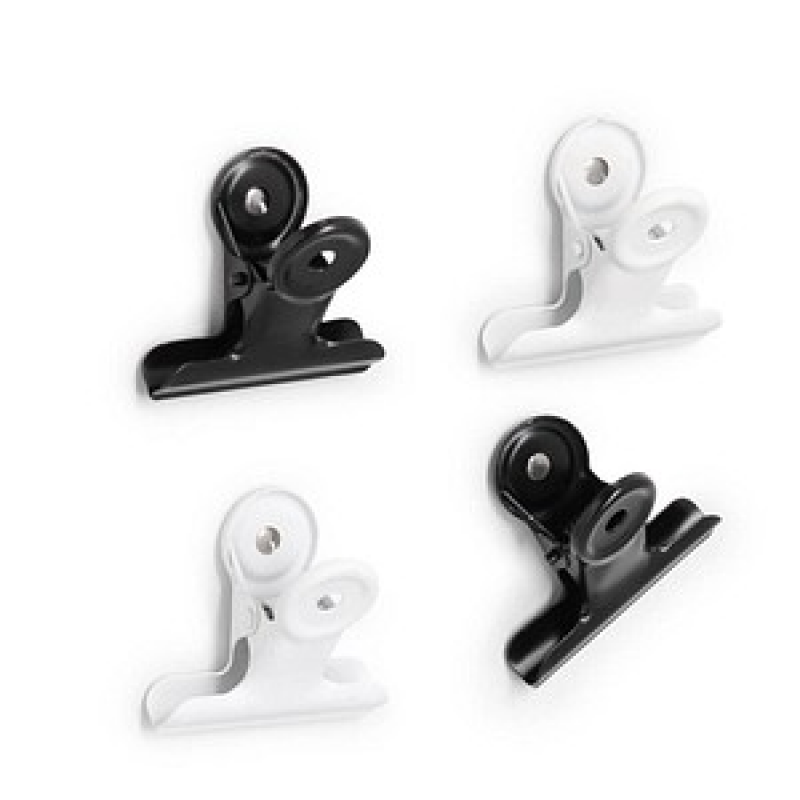 Zeller Clips Magnete schwarz, Metall 4,0 x 2,5 x 3,5 cm, 1 Set – Bild 1 von 3
