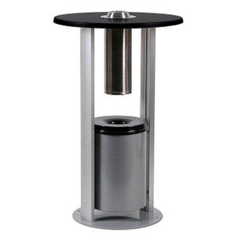 Showdown® Displays Smoking Table Standaschenbecher silber, 1 St. – Bild 1 von 5