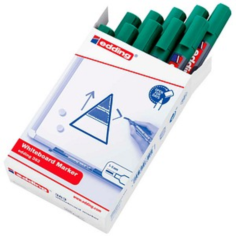edding 363 Whiteboard-Marker grün 1,0 - 5,0 mm, 10 St. – Bild 1 von 7