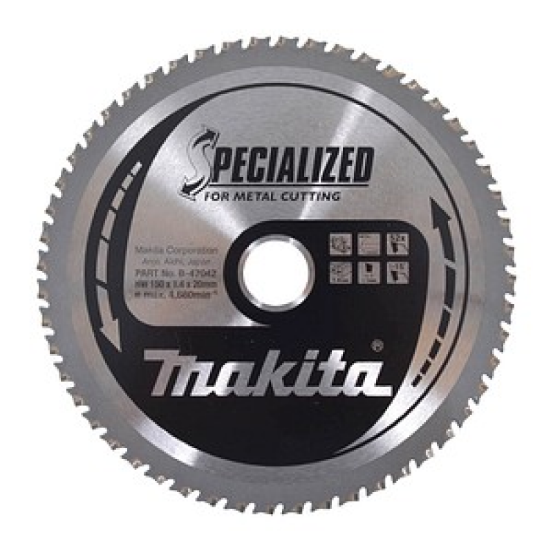 makita B-47042 SPECIALIZED Kreissägeblatt 150,0 mm, 52 Zähne, 1 St. – Bild 1 von 4
