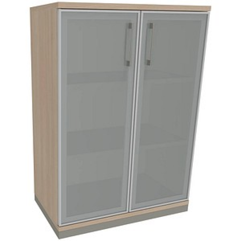 fm Aktenschrank Oldenburg, 4260429767601 akazie, Acrylglas satiniert 2 Fachböden 80,0 x 44,2 x 113,3 cm – Bild 1 von 2