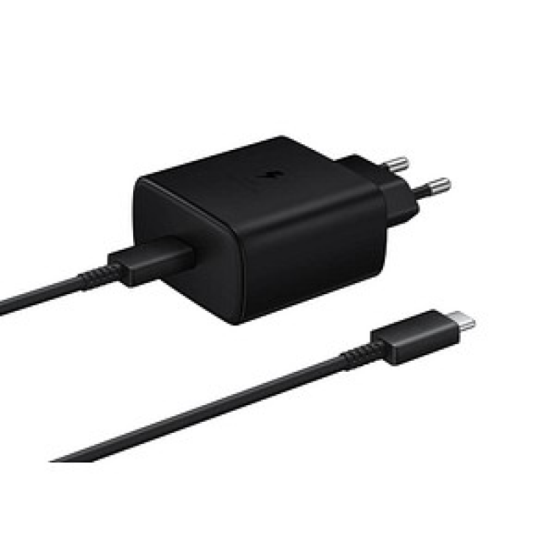 SAMSUNG Ladekabel mit Adapter schwarz, 45 Watt – Bild 1 von 5