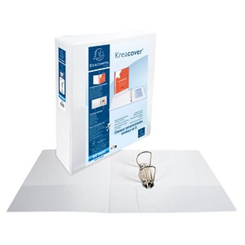 Exacompta Kreacover Ringbuch 2-Ringe weiß 7,5 cm DIN A4, 1 St. – Bild 1 von 8