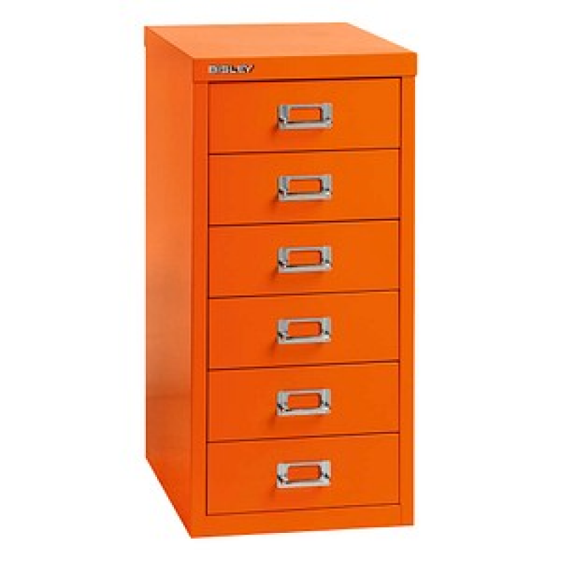 BISLEY MultiDrawer™ L296 Schubladenschrank orange 6 Schubladen 27,8 x 38,0 x 59,0 cm, 1 St. – Bild 1 von 6