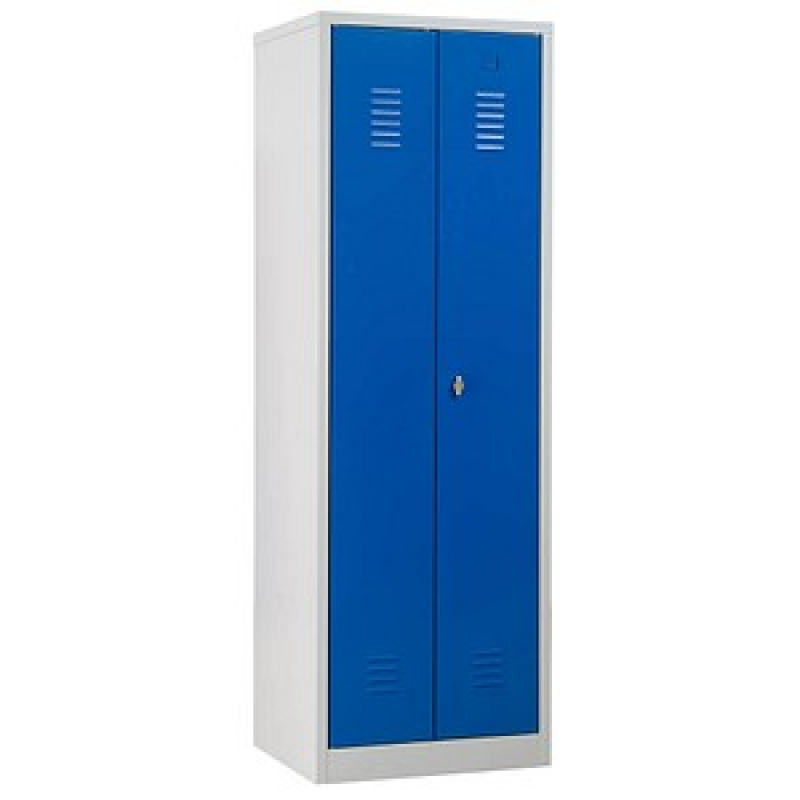 Gürkan Spind lichtgrau, enzianblau 103452, 1 Schließfach 60,0 x 50,0 x 180,0 cm – Bild 1 von 6