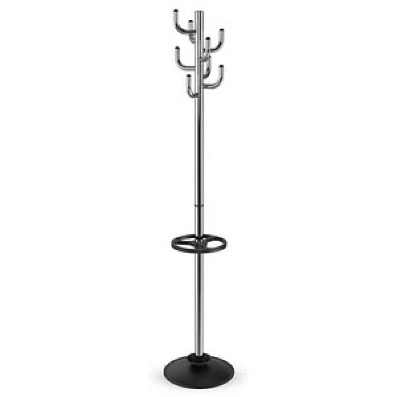 MAUL Kleiderständer MAULpolaris 9402596 silber Metall 8 Haken 36,5 x 177,0 cm, 1 St. – Bild 1 von 3