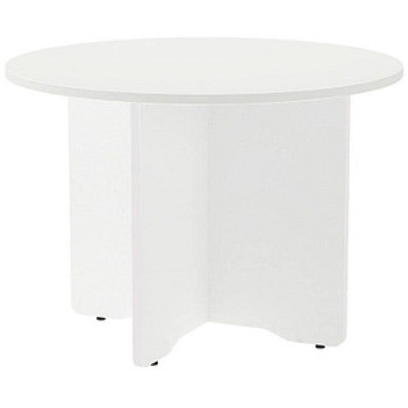 rocada Mehrzwecktisch weiß rund, Säulenfuß weiß, 100,0 x 100,0 x 72,0 cm