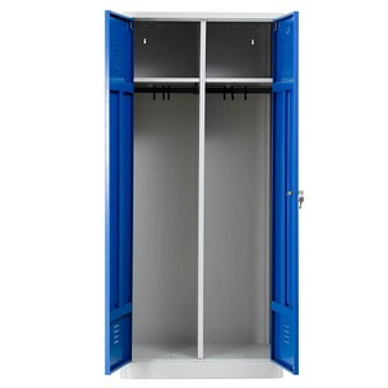 Gürkan Spind lichtgrau, enzianblau 103928, 1 Schließfach 80,0 x 50,0 x 180,0 cm – Bild 1 von 7
