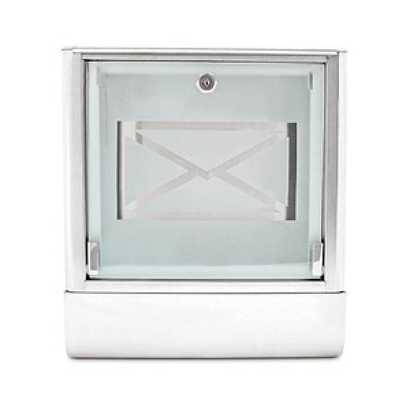 relaxdays Briefkasten 10018515_0 silber – Bild 1 von 6
