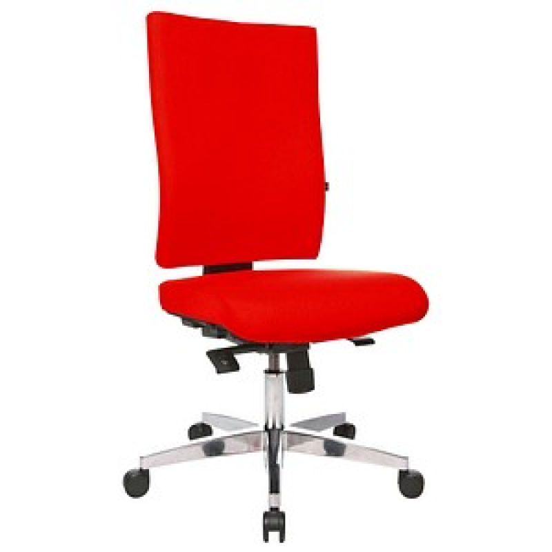 Topstar Bürostuhl Lightstar 20, LS29W0G21 Stoff rot, Gestell alu – Bild 1 von 2