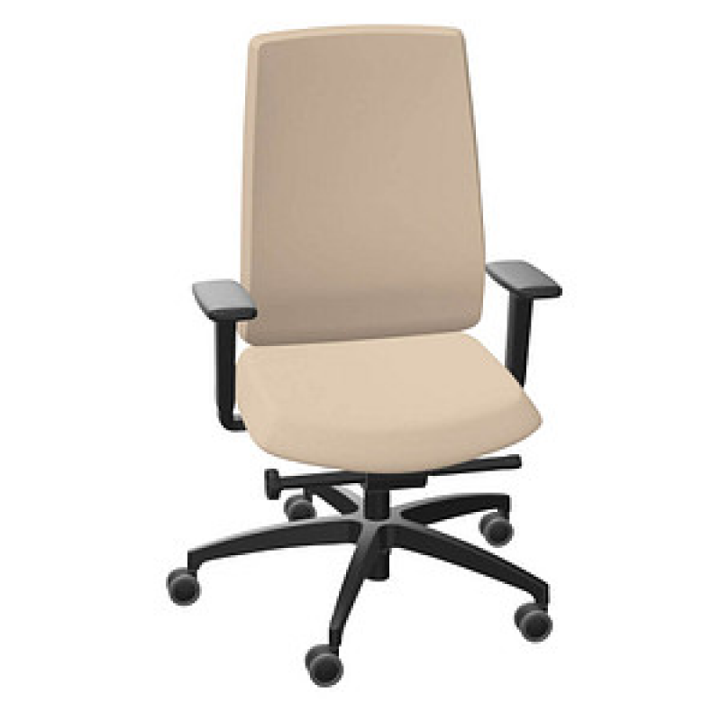 Dauphin Bürostuhl Indeed operator Stoff beige, Gestell schwarz – Bild 1 von 7