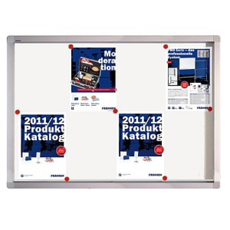 FRANKEN Schaukasten ECO silber 8x DIN A4 98,0 x 4,5 x 70,4 cm, 1 St. – Bild 1 von 6