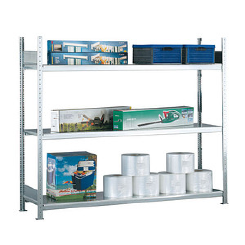 SCHULTE Schwerlast-Weitspannregal WS 2000 15504 silber 150,0 x 60,0 x 200,0 cm – Bild 1 von 3