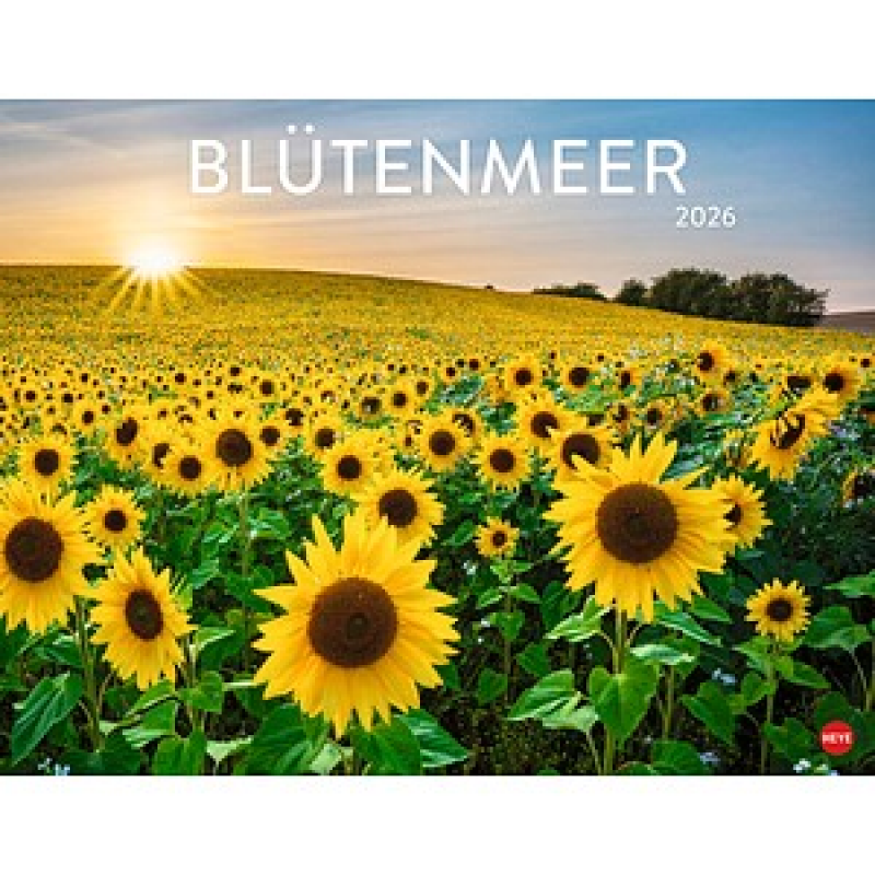 Heye Monats-Wandkalender Blütenmeer 2026, 1 St. – Bild 1 von 11