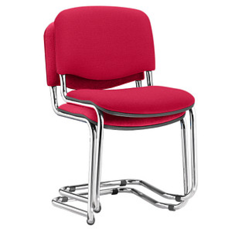 Nowy Styl Besucherstühle Iso Swing ISO SWING CHROM C29 bordeaux Stoff, 2 St. – Bild 1 von 5