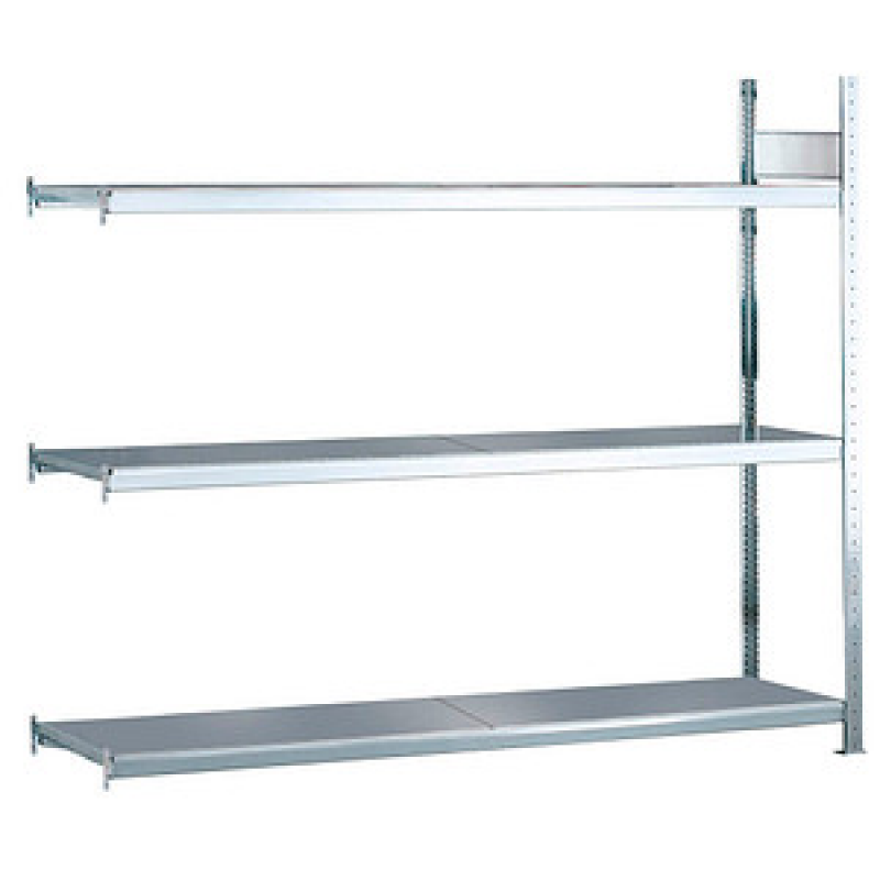 SCHULTE Anbau-Schwerlast-Weitspannregal WS 2000 15501 silber 150,0 x 40,0 x 200,0 cm – Bild 1 von 2
