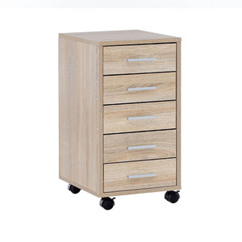 WOHNLING Rollcontainer sonoma-eiche 5 Auszüge 33,0 x 38,0 x 63,0 cm – Bild 1 von 10