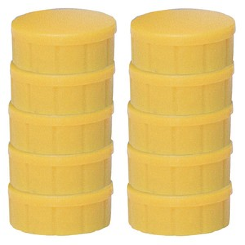 MAUL Magnete gelb, Kunststoff Ø 1,5 cm, 10 St. – Bild 1 von 3
