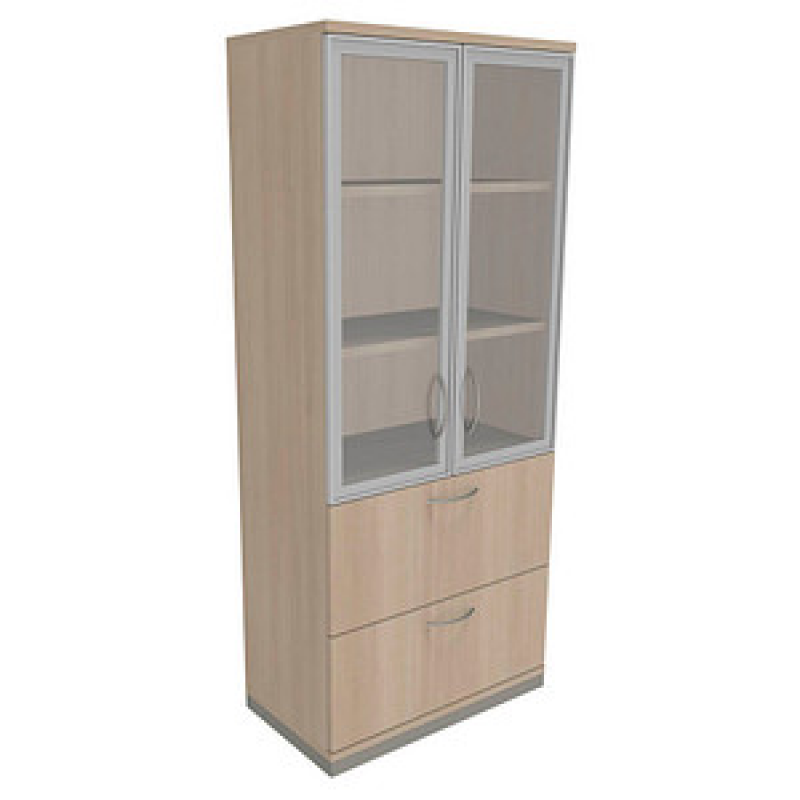 fm Aktenschrank Sidney, 4260267328637 akazie 2 Fachböden 80,0 x 44,2 x 186,9 cm – Bild 1 von 2