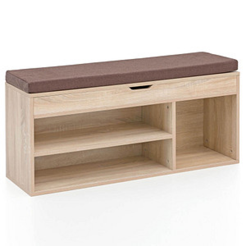 WOHNLING Schuhschrank, WL5.344 sonoma-eiche 1 Fachboden 104,0 x 32,0 x 51,0 cm – Bild 1 von 11